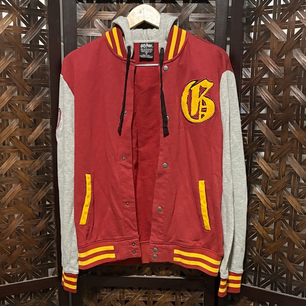 Warner Bros. Red & Gray Harry Potter Hooded Jacket